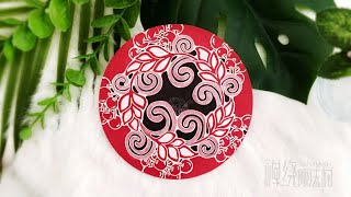 Zentangle 禪繞畫 #1272 How to draw by Eva Wu Zendala 禪陀羅 Mandala 禅绕画 ゼンタングル