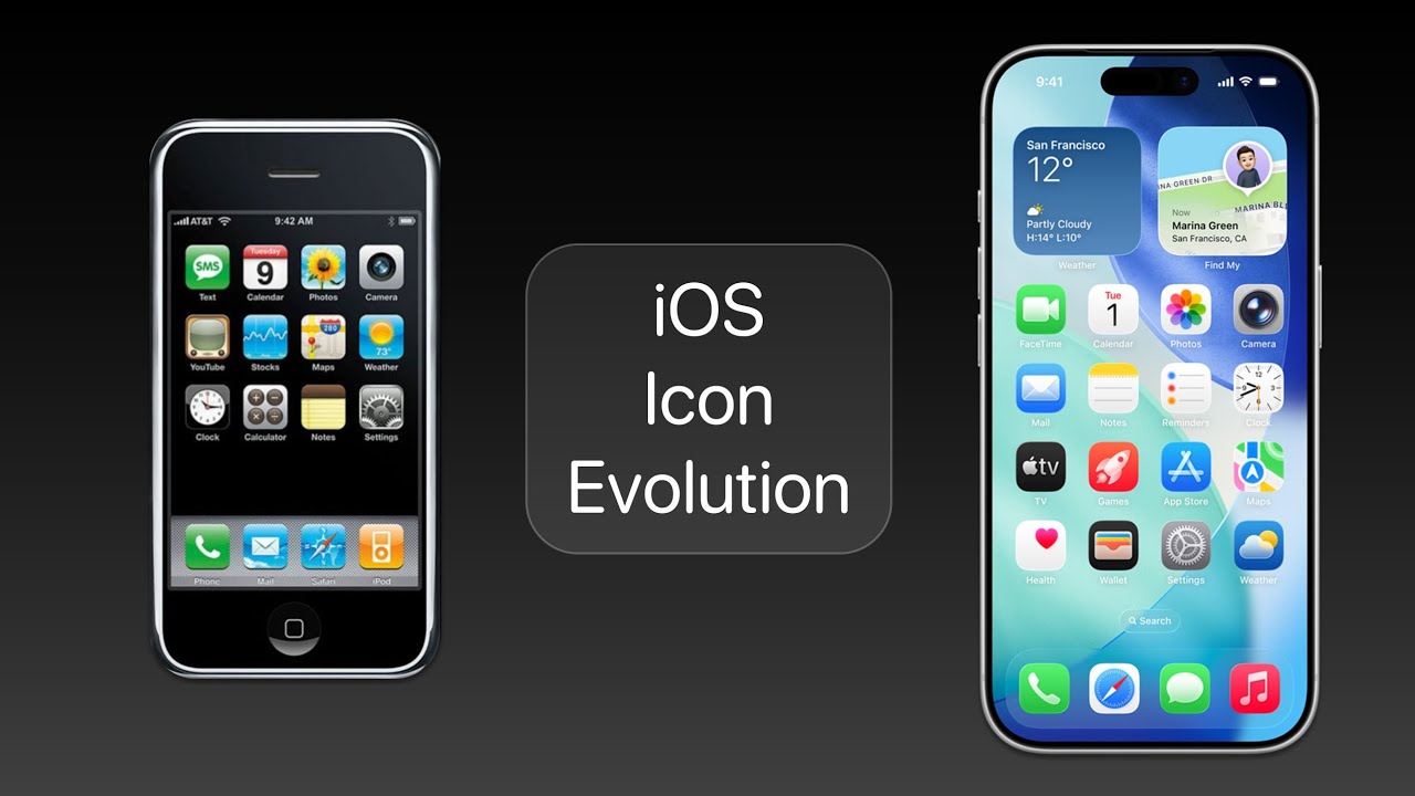 Ios Interface Evolution Apple iOS Icon Evolution (1.0 - 26) - YouTube