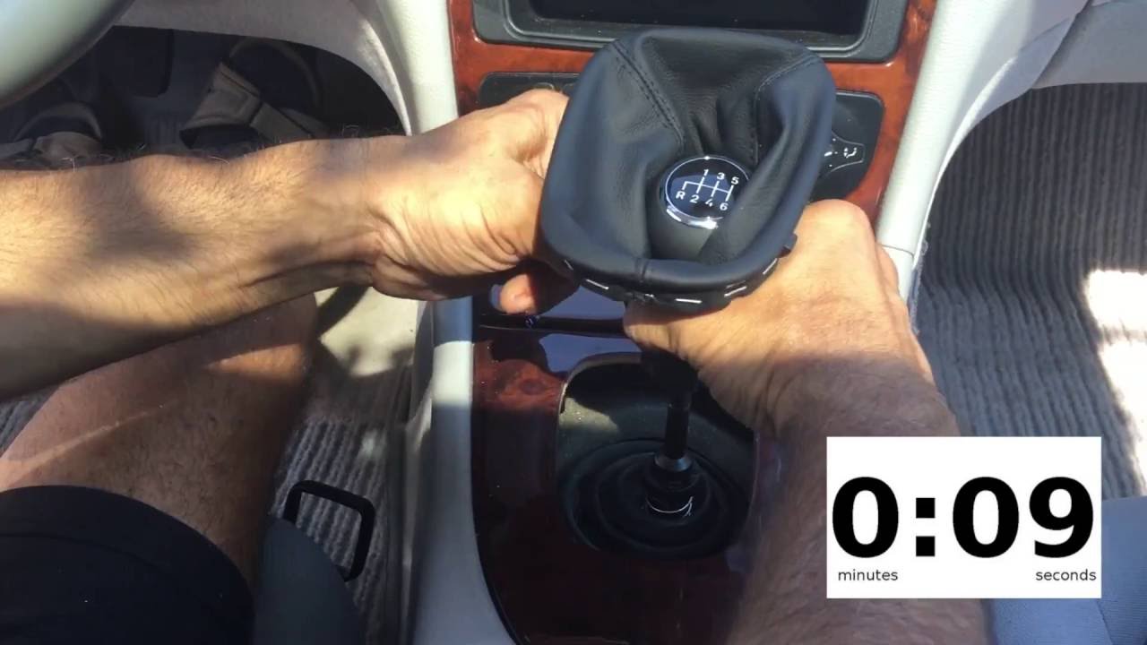 Einbau ICT Schaltknauf Mercedes W203 wechseln How to change gear shift