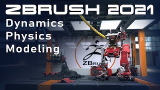 Dynamic Tube Physics Simulation in ZBrush 2021 - MicroPoly, Dynamic Thickness, Inflate, and More!!!