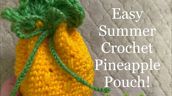 Fun and Stylish Crochet Pineapple Pouch for Summer!