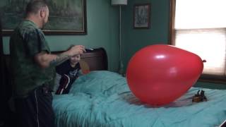 Red balloon pop