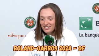 Iga Swiatek Post-Match Interview | Roland-Garros 2024 - QF