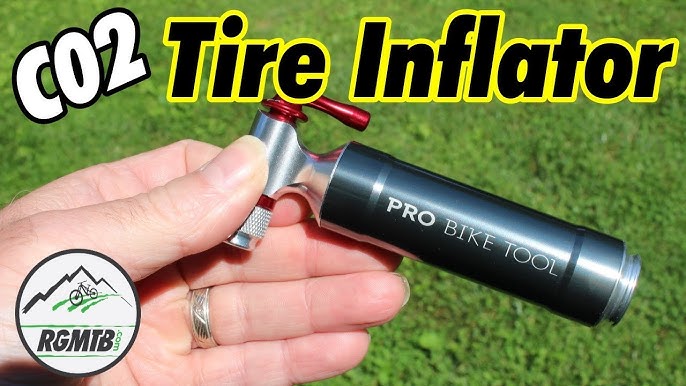Tirellix Bike CO2 Inflator Kit – Combo Bicycle Tubeless Tire Repair Kit  with Plugs and CO2 Inflator, Inflator Head Compatible with Presta or  Schrader