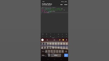 Multiplication Table in Python