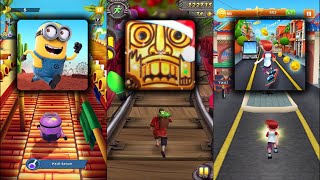 Minion Rush Despicable Me Vs Temple Run 2 Winter Toyland Vs Bus Rush - Endless Run Android Game Play screenshot 2