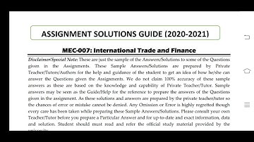 MEC 007 Ignou Solved Assignment 2020-21