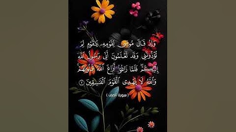 القرآن الكريم(ما تيسر من سورة الصف )