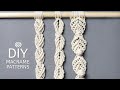 3 LEAF CHAIN PATTERNS FOR YOUR MACRAME PROJECTS