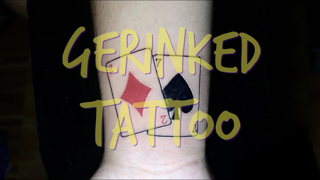 Cards Tattoo | 2 Diamond / 7 Spade