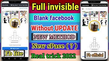 Full invisible Facebook id new trick 2022 | how to make invisible name on fb 2023 | Blank name fb id