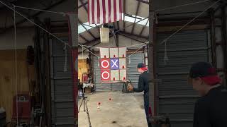 GIANT TIC-TAC-TOE CHALLENGE! #challenge #sports #trickshot #baseball #minigame #game