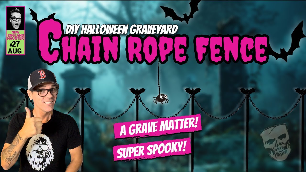 DiY Halloween Chain Rope Fence