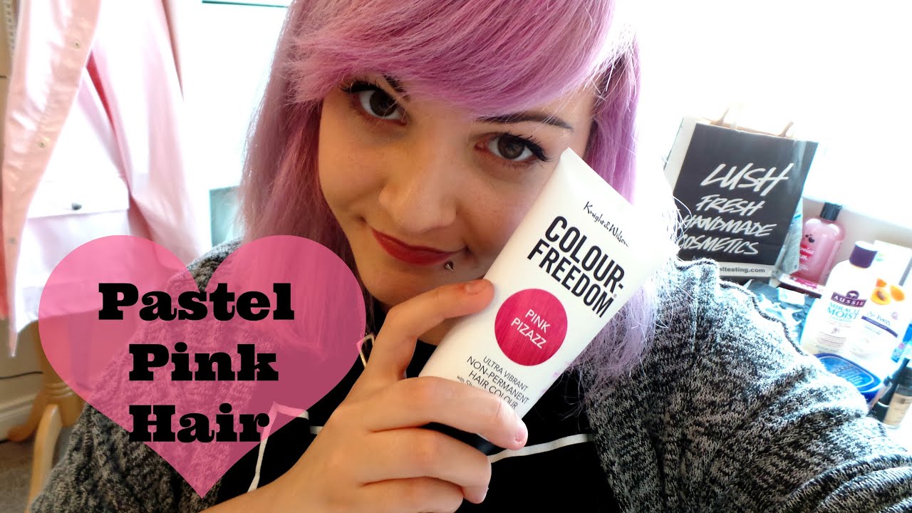 pink-pastel-hair-colour-freedom-lilac-to-pastel-pink-youtube