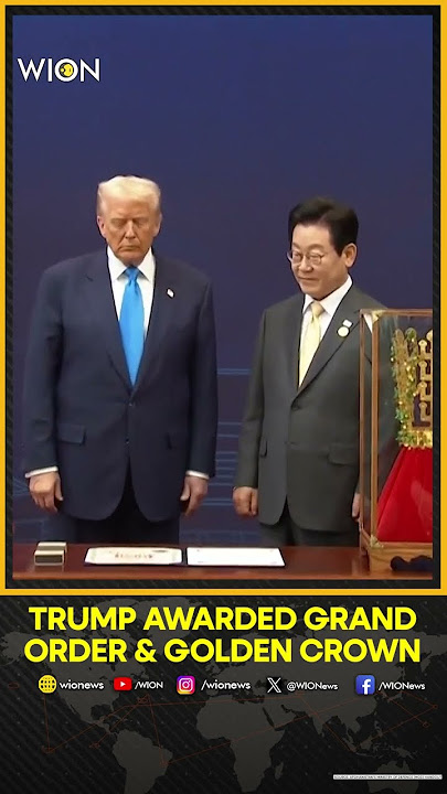 South Korea Awards Trump Grand Order of Mugunghwa and Replica Golden Crown | WION