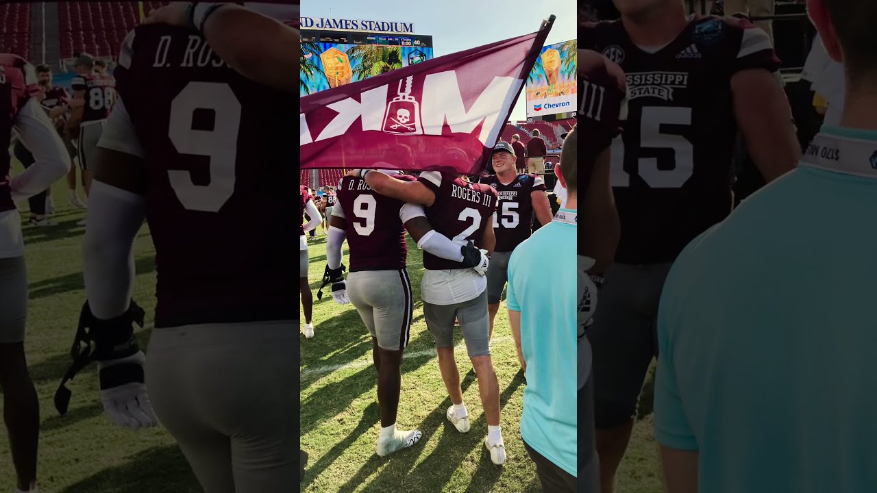 Mississippi State Victory And Celebration Covered By Knockout Radio At The ReliaQuest Bowl Tampa