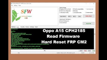 Oppo Cph2185 Read Firmware Hard Reset FRP CM2