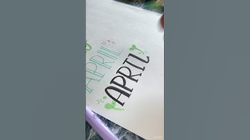 Ways to write APRIL for journals #art #music #viral #fyp #april #shorts #trending
