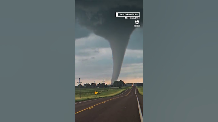 Impresionante #tornado con forma de #serpiente en Dakota del Sur