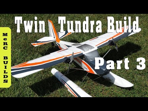 DIY Twin Engine Tundra RC Plane Build - Part 3 (Installing Motors, Wing Servos, Tail Section)