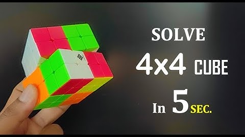 HOW TO SOLVE 4x4 CUBE IN HINDI BY KAPIL BHATT