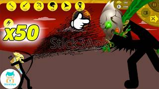 🏹 x50 VOLTAIC KYTCHU vs The LEAF FINAL BOSS | Stick War Legacy | Stick3Apk screenshot 2