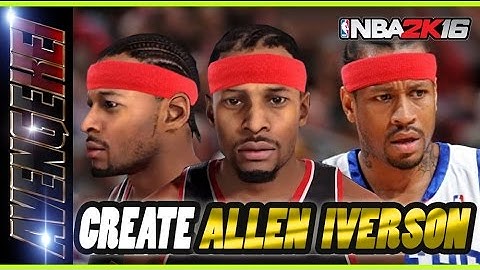 NBA2K16 - How to create Allen Iverson