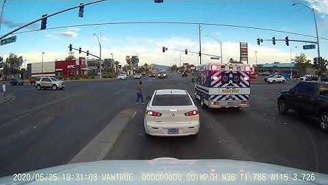 Medic West Ambulance Running Code 3 To Emergency Call