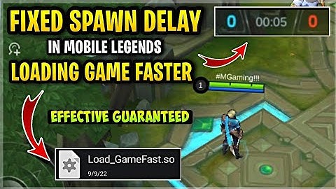Latest! Fix Spawn Delay In Mobile Legends (Updated 2022) [ Patch Strike To Fate ] 100% Working!