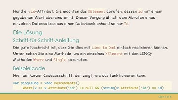 So erhalten Sie ein einzelnes XElement-Objekt mit Linq to Xml