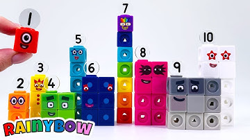 Using Cubes to Make Number Characters from 1 to 10