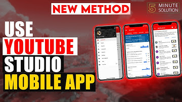 How to Use YouTube Studio Mobile App 2024 | Step by Step