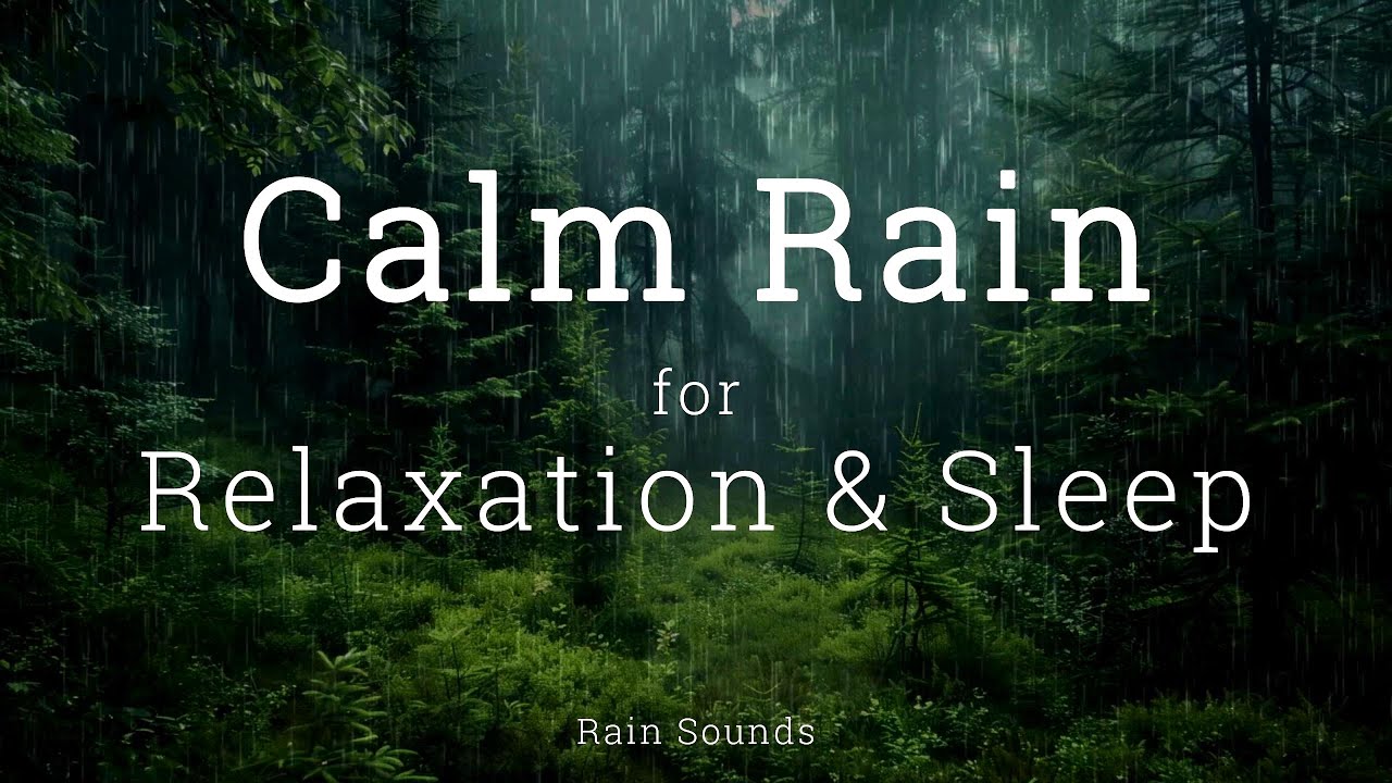 Calm Rain for Relaxation and Sleep | Peaceful Night with Rain Sounds