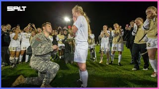 Soldiers Coming Home Surprise - Soldier proposes to his girlfriend #2