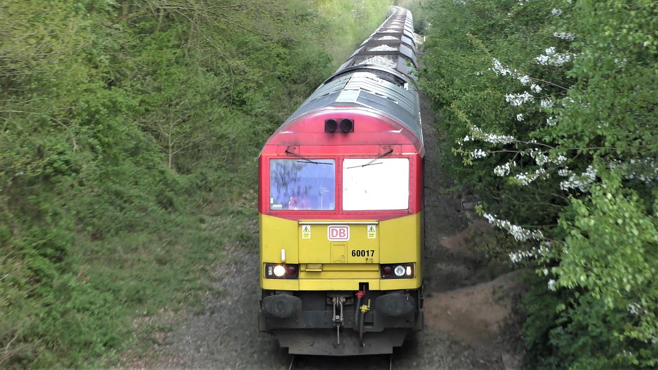 60 017 working the Fridays 609J 1610 Tunstead Sdgs to Lostock Works