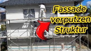 fassade verputzen-außen-Edelputz