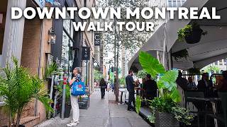Downtown Montreal Walking Tour - Real Streets, Real Life [4K]