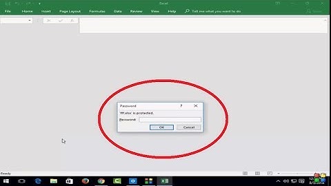 How to Set Password in MS Excel 2016 Sheet While Saving, 2018