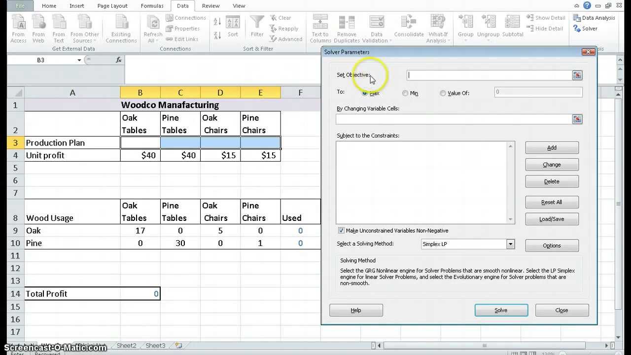 online excel problem solving