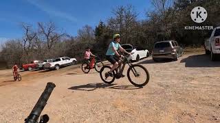 I tried to keep up with EBikers at Stanley Draper Dog Trail.