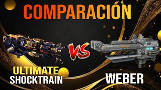 🔥 ULTIMATE SHOCKTRAIN VS WEBER | Comparación // War robots test