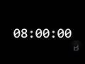 8 Hour Black Screen with Digital Timer | Countdown for Study, Sleep &amp; Productivity