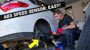 REAR ABS SENSOR REPLACEMENT FORD ESCAPE C-MAX EXPLAINED, WHEEL SPEED SENSOR