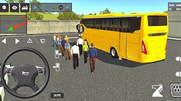 Euro Bus Driving Game PublicTransportation 2024 Indonesia BusSimulator Android Gameplay #3