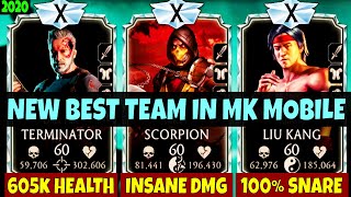 The BEST TEAM in MK Mobile 2020. IMPOSSIBLE to Lose. MAXED Terminator is INSANE!