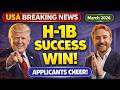 USA Major Update After Official’s H 1B Registration Move!(Applicants Celebrate)