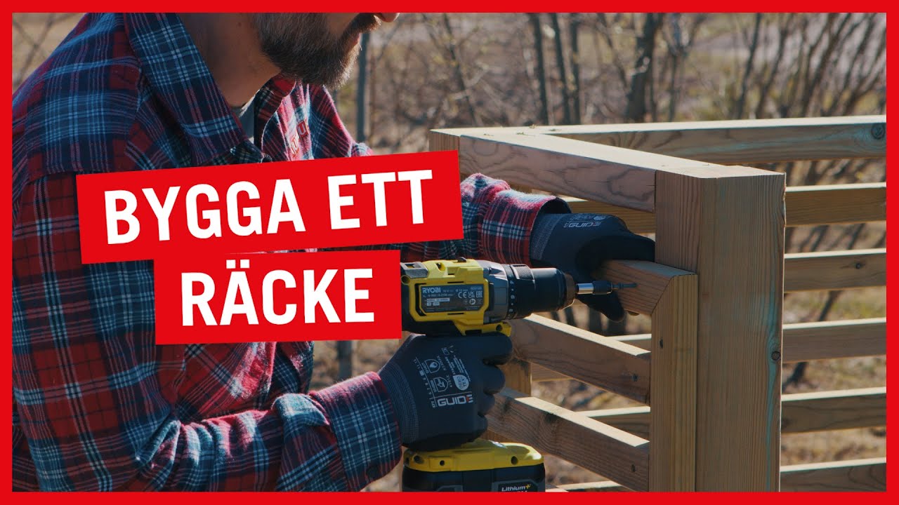 Bygga ett räcke - Bygga en altan (Del 3 av 5)