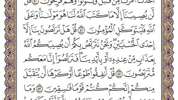 سورة التوبة الصفحة 195 من القران للشيخ ياسر الدوسري