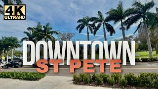 Exploring the St. Pete Pier and Downtown St. Petersburg Florida Walking Tour