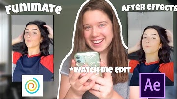 recreating an after effects edit on FUNIMATE *watch me edit*